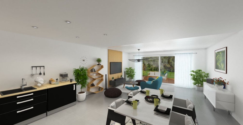 Terrain + Maison neuve de 125&nbsp;m² à Tinténiac