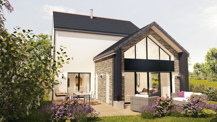 Terrain + Maison neuve de 218&nbsp;m² à Domloup