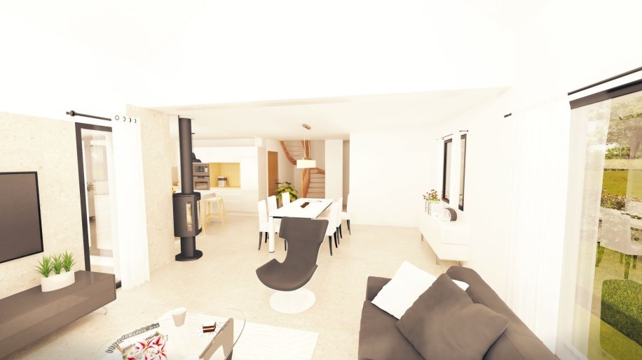 Terrain + Maison neuve de 218&nbsp;m² à Domloup