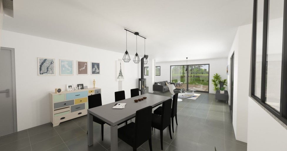 Terrain + Maison neuve de 131&nbsp;m² à Melesse