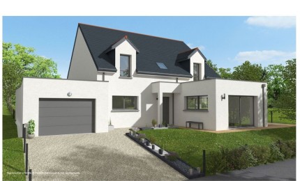 Terrain + Maison neuve de 145&nbsp;m² à Brécé