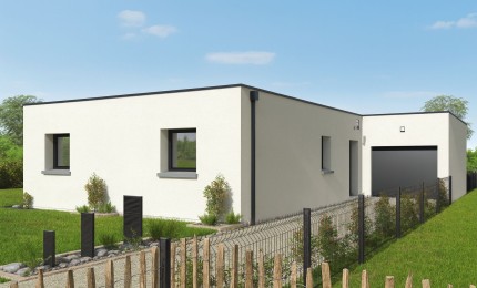 Terrain + Maison neuve de 75&nbsp;m² à Cornillé
