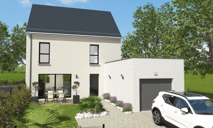 Terrain + Maison neuve de 92&nbsp;m² à Goven