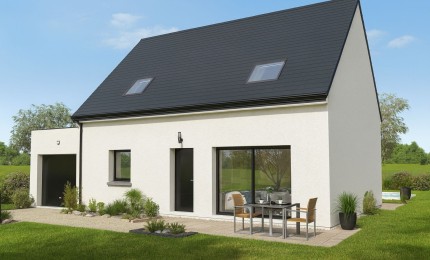 Terrain + Maison neuve de 95&nbsp;m² à Saint-Aubin-du-Cormier