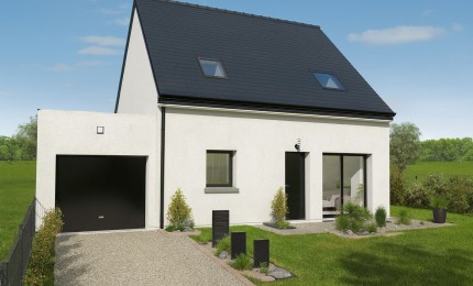 Terrain + Maison neuve de 85&nbsp;m² à Cornillé