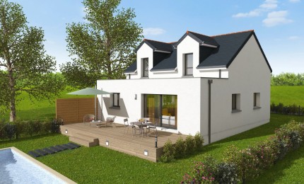 Terrain + Maison neuve de 98&nbsp;m² à Langan