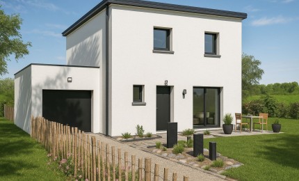 Terrain + Maison neuve de 85&nbsp;m² à Saint-Aubin-des-Landes