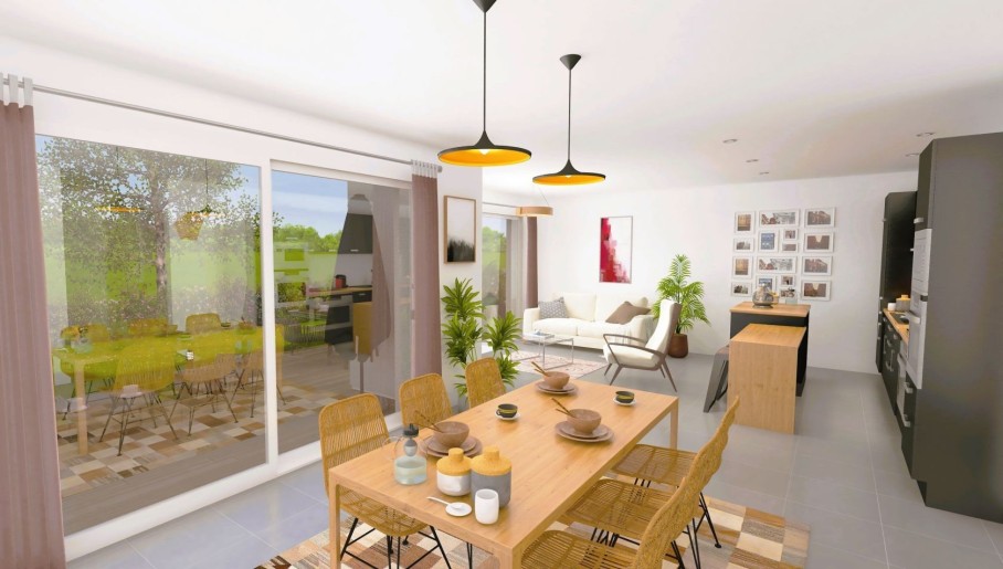 Terrain + Maison neuve de 120&nbsp;m² à Ossé