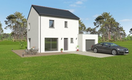 Terrain + Maison neuve de 81&nbsp;m² à Cintré