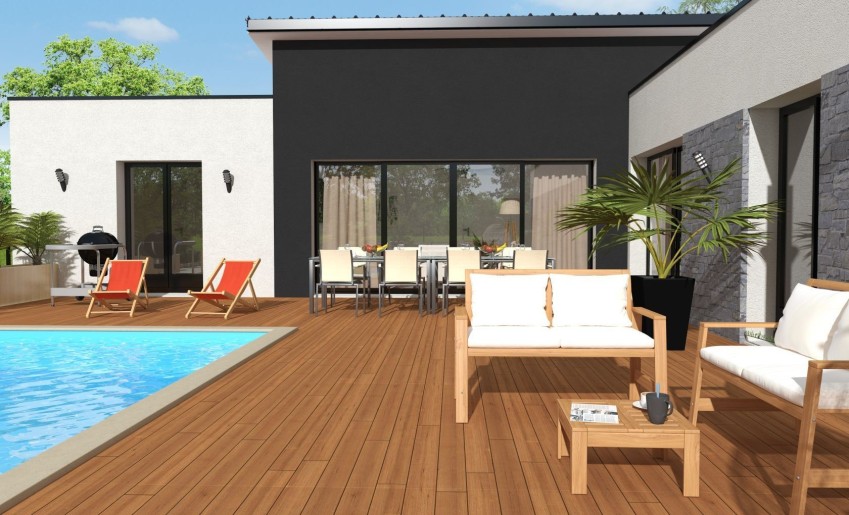 Terrain + Maison neuve de 187&nbsp;m² à Rennes