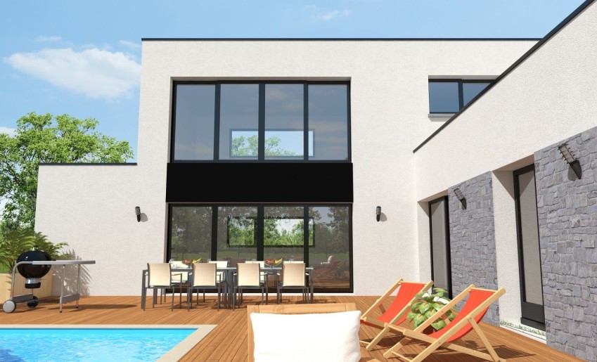 Terrain + Maison neuve de 218&nbsp;m² à Rennes