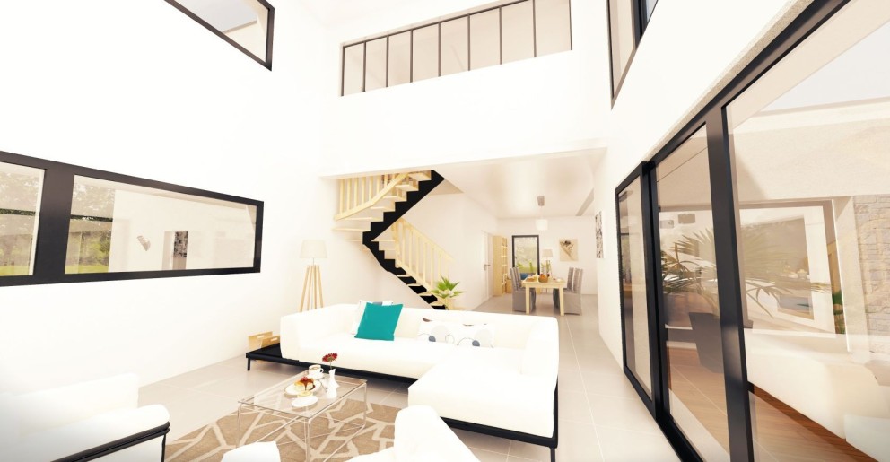 Terrain + Maison neuve de 218&nbsp;m² à Laillé