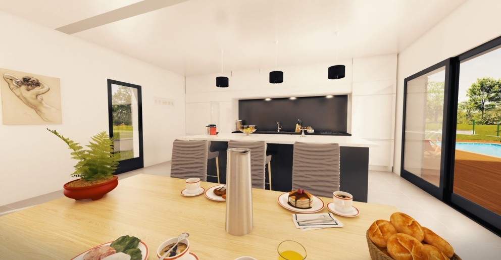 Terrain + Maison neuve de 218&nbsp;m² à Saint-Grégoire