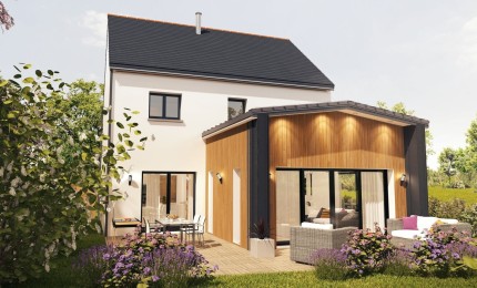 Terrain + Maison neuve de 141&nbsp;m² à Montfort-sur-Meu