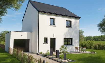 Terrain + Maison neuve de 105&nbsp;m² à Andouillé-Neuville