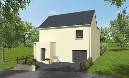 Terrain + Maison neuve de 114&nbsp;m² à Bain-de-Bretagne