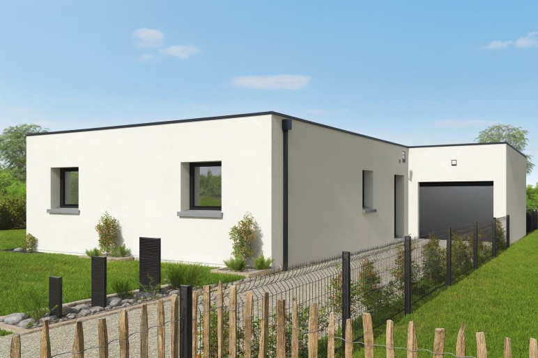 Terrain + Maison neuve de 75&nbsp;m² à Cornillé