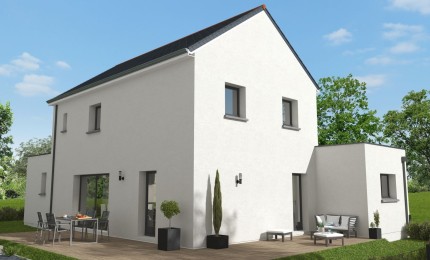 Terrain + Maison neuve de 133&nbsp;m² à Domloup