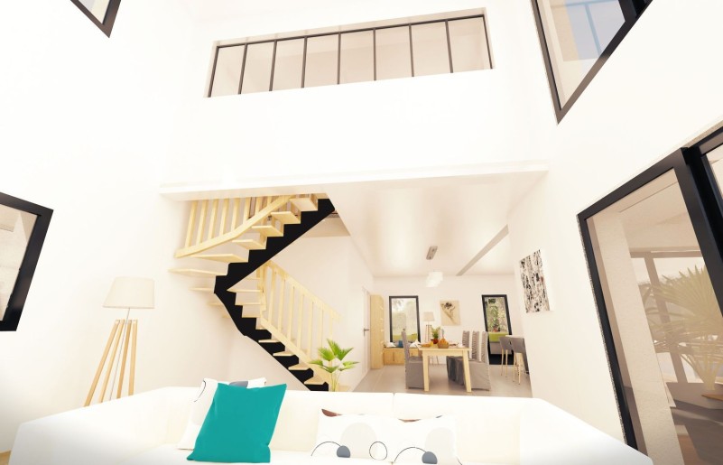 Terrain + Maison neuve de 218&nbsp;m² à Domloup