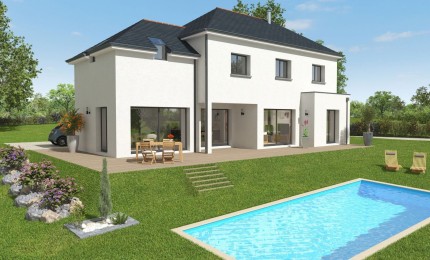 Terrain + Maison neuve de 126&nbsp;m² à Langan