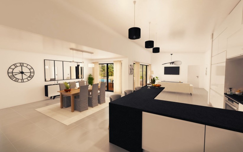 Terrain + Maison neuve de 187&nbsp;m² à Rennes