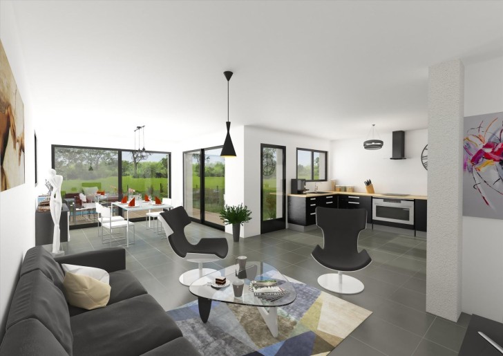 Terrain + Maison neuve de 131&nbsp;m² à Tinténiac