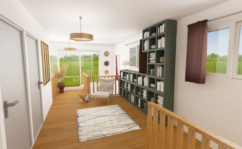 Terrain + Maison neuve de 126&nbsp;m² à Saint-Sauveur-des-Landes