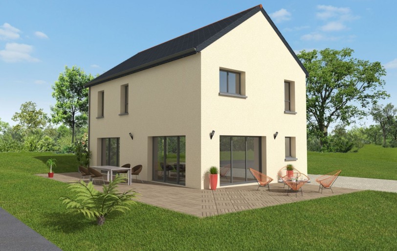Terrain + Maison neuve de 134&nbsp;m² à Montgermont
