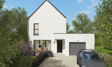 Terrain + Maison neuve de 103&nbsp;m² à Domloup