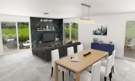 Terrain + Maison neuve de 106&nbsp;m² à Domloup