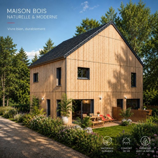 Terrain + Maison neuve de 75&nbsp;m² à Malville