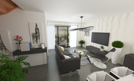 Terrain + Maison neuve de 92&nbsp;m² à Domloup
