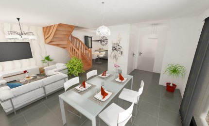 Terrain + Maison neuve de 92&nbsp;m² à Domloup