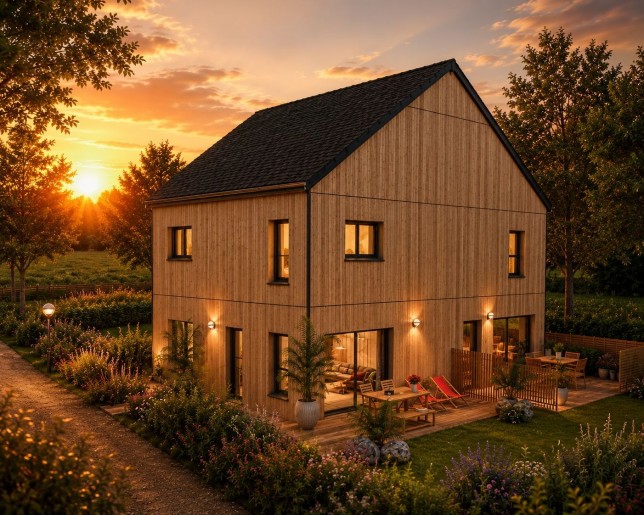 Terrain + Maison neuve de 92&nbsp;m² à Malville