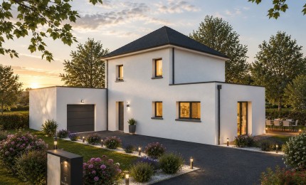Terrain + Maison neuve de 106&nbsp;m² à Lohéac