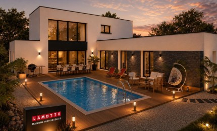 Terrain + Maison neuve de 218&nbsp;m² à Laillé