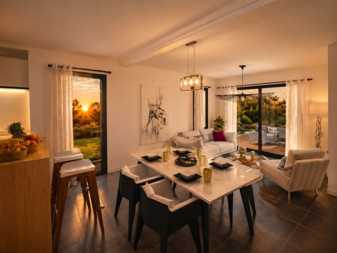 Terrain + Maison neuve de 110&nbsp;m² à Goven