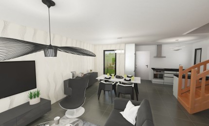 Terrain + Maison neuve de 92&nbsp;m² à Tinténiac