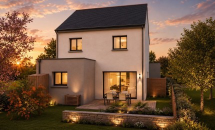 Terrain + Maison neuve de 110&nbsp;m² à Domloup