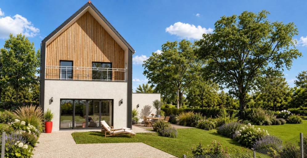 Terrain + Maison neuve de 117&nbsp;m² à Rennes
