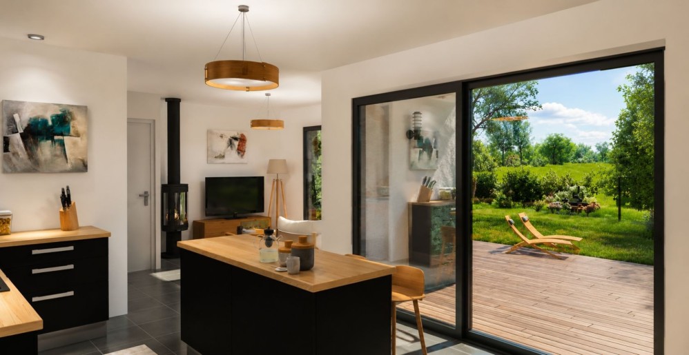 Terrain + Maison neuve de 126&nbsp;m² à Cintré