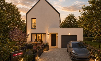 Terrain + Maison neuve de 103&nbsp;m² à Domloup