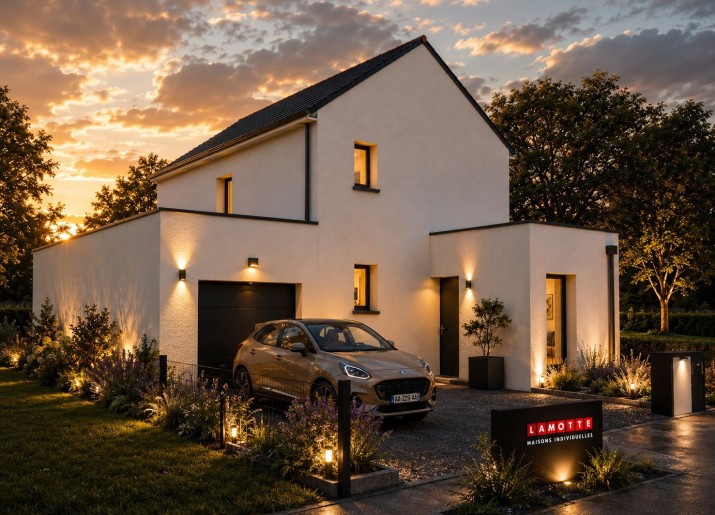 Terrain + Maison neuve de 133&nbsp;m² à Domloup