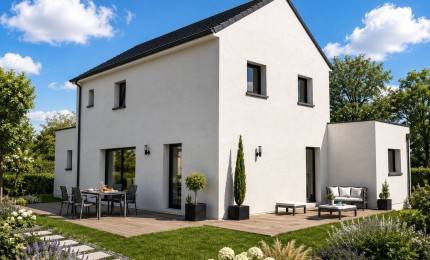 Terrain + Maison neuve de 133&nbsp;m² à Domloup