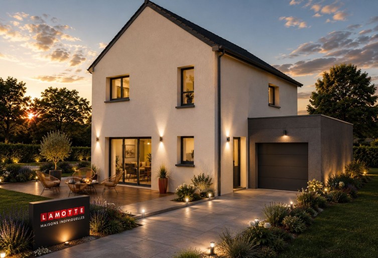 Terrain + Maison neuve de 131&nbsp;m² à Saint-Aubin-d'Aubigné