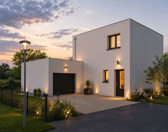 Terrain + Maison neuve de 131&nbsp;m² à Chavagne