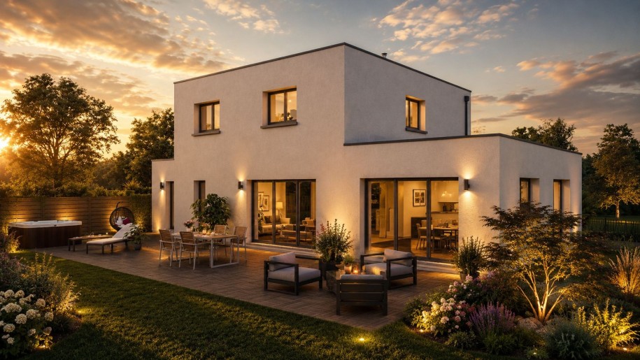 Terrain + Maison neuve de 169&nbsp;m² à Lohéac