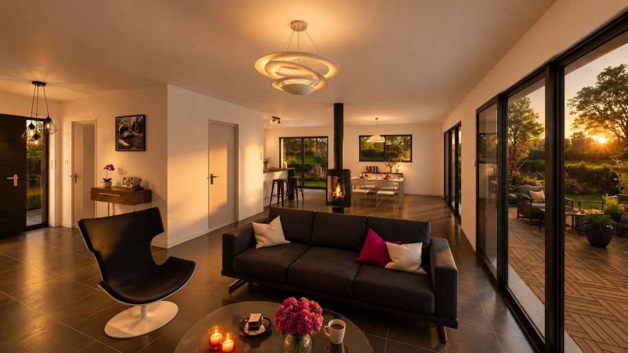 Terrain + Maison neuve de 169&nbsp;m² à Lohéac