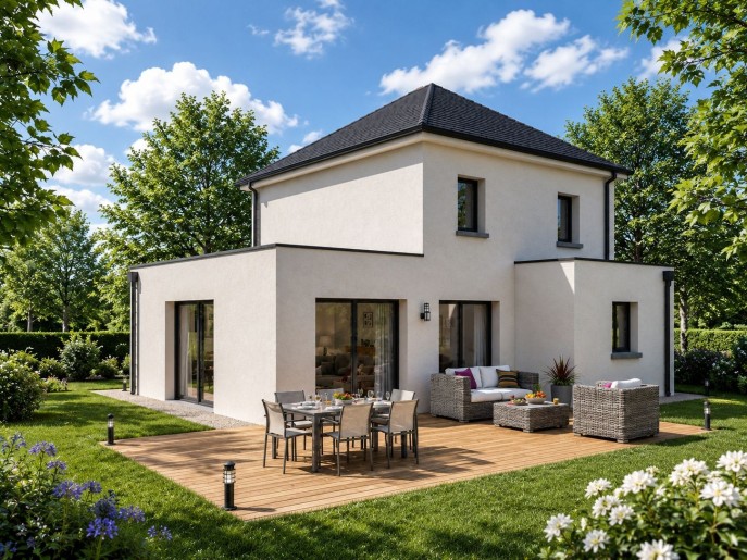 Terrain + Maison neuve de 106&nbsp;m² à Lohéac