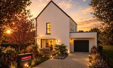 Terrain + Maison neuve de 92&nbsp;m² à Crevin